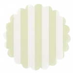 Dækkeservietter i papir lysegrøn og hvid fra Tinashjem